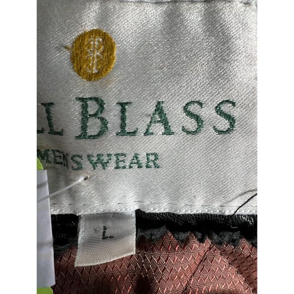 Bill Blass Bomber Jacket  Large Black Leather Damage on Left Shoulder - Picture 5 of 16